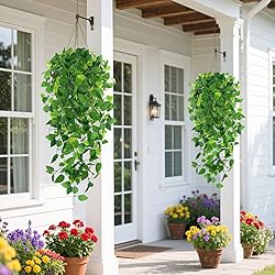 DomeStar 4PCS Fake Hanging Plants, Artificial Ivy