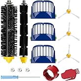Funmit Parts Replacement for Roomba 500 600 Series 595 585 564 690 692 694 Vacuum Cleaner Accessories- Includes 3 Filter, 3 S