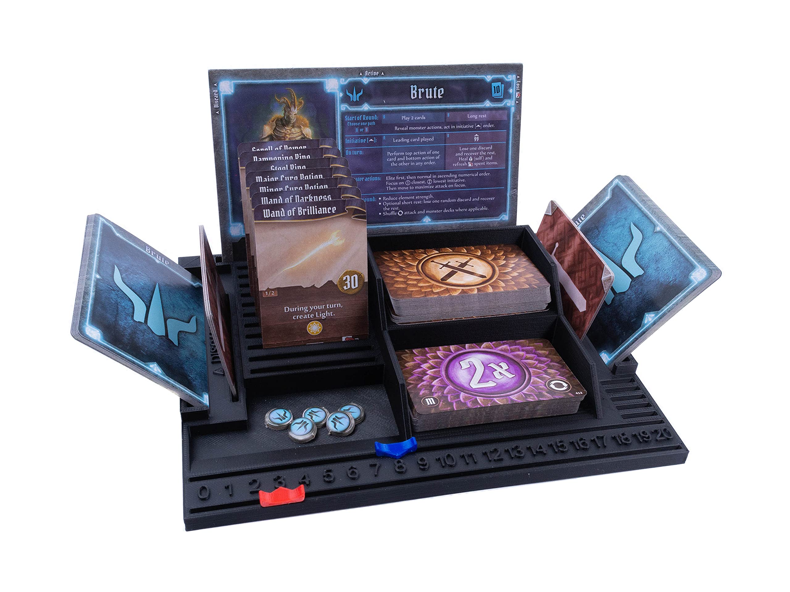 3D Vikings Gloomhaven Player Dashboard With a Slide Tracker (4 Pack)