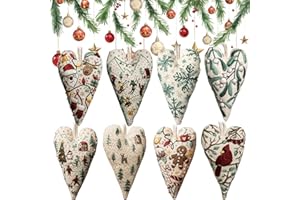 DIY Heart Embroidery Christmas Decoration, 2025 NEW Embroidery Christmas Ornament Kits, Hand 𝙀mbroidery Xmas Tree Hanging Or