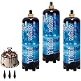 1.1L Whipped Cream Charger 640g Nitrous Oxide Tank 1.1L Whippets Nitrous Tank 640g Whipped Cream Dispenser for colourless Whip Cream Charger 3-pack