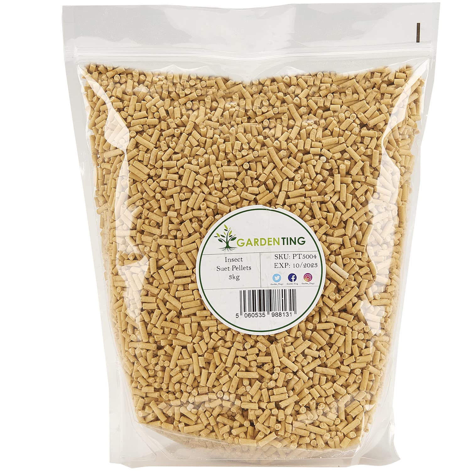 Garden Ting Insect Suet Pellets Wild Bird Food, 3 kg
