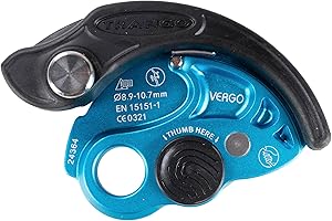 TRANGO Vergo Belay Device - Rock Climbing, Rappelling Protection, (8.9-10.7 mm Ropes)