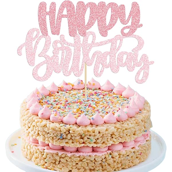 36 Stück Happy Birthday Cupcake-Topper In Rosa Glitzer – Fertige Deko Für Jede Feier