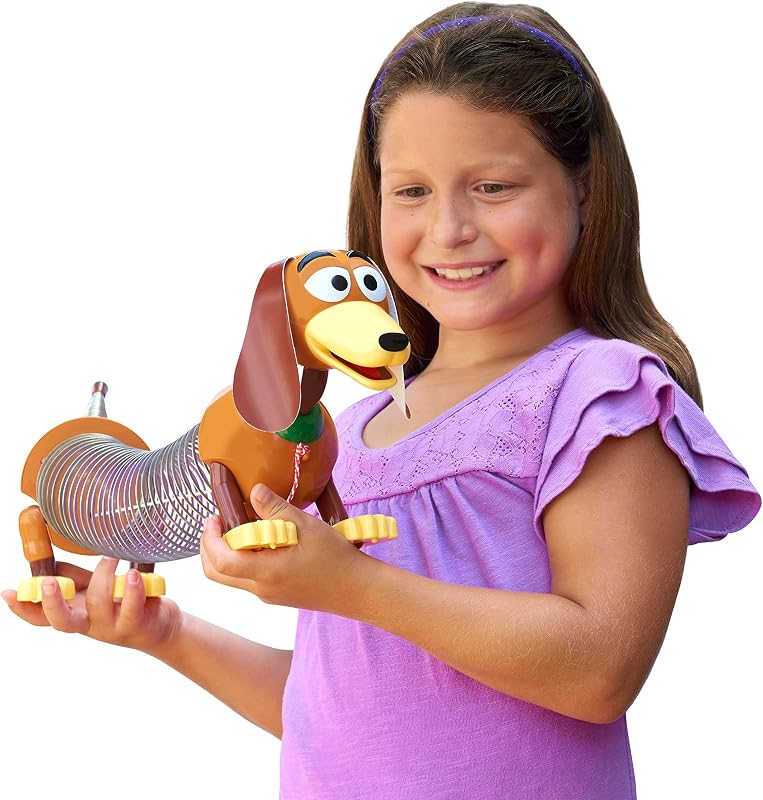 Disney•Pixar Toy Story Slinky Dog Nachziehspielzeug, Hund mit Zugfeder für Jungen und Mädchen ab 18 Monaten von Just Play