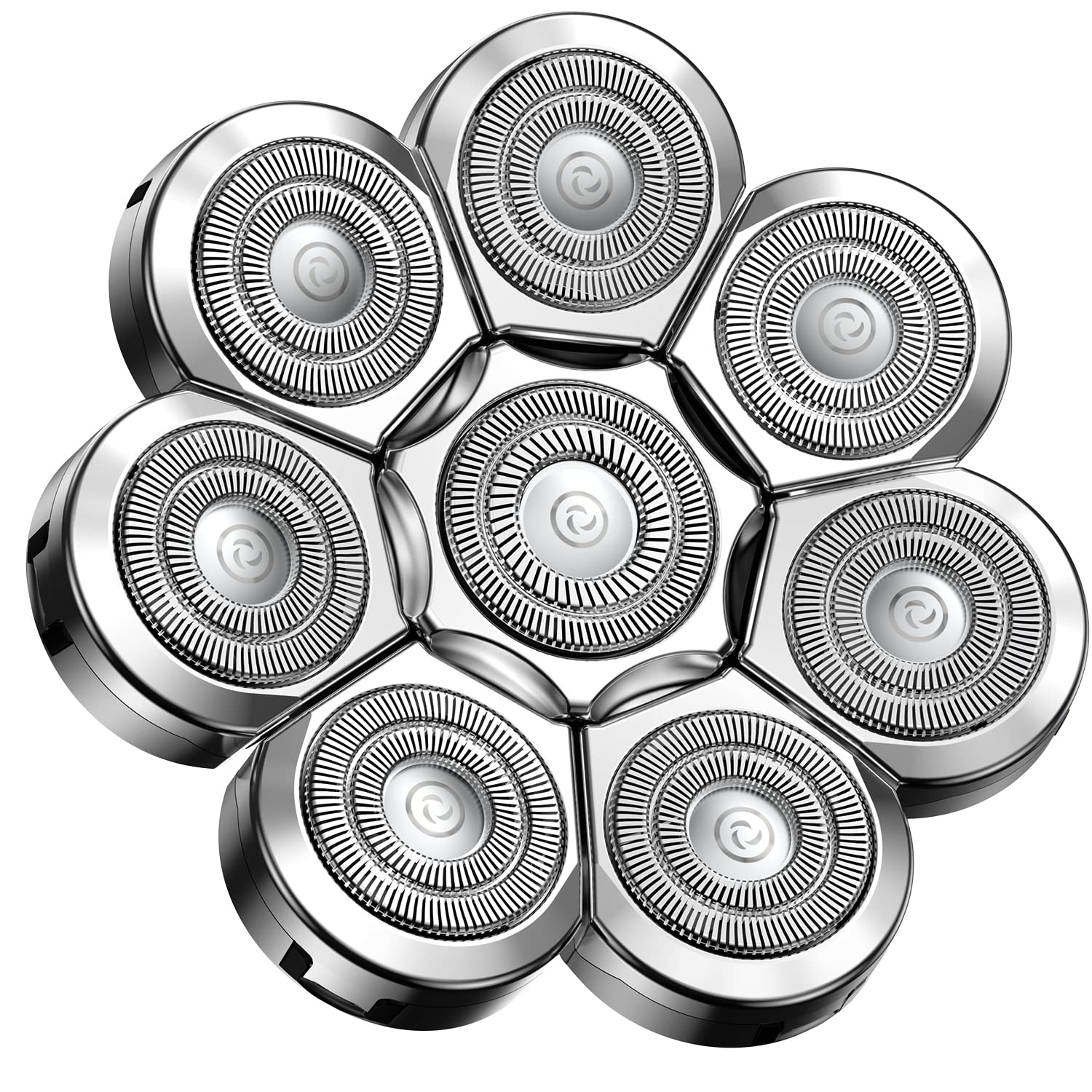 Lovcoyo Shaver Heads, 8D Blade Heads, Universal Replacement Blade Shaver for Men, Silver, 56.0 grams