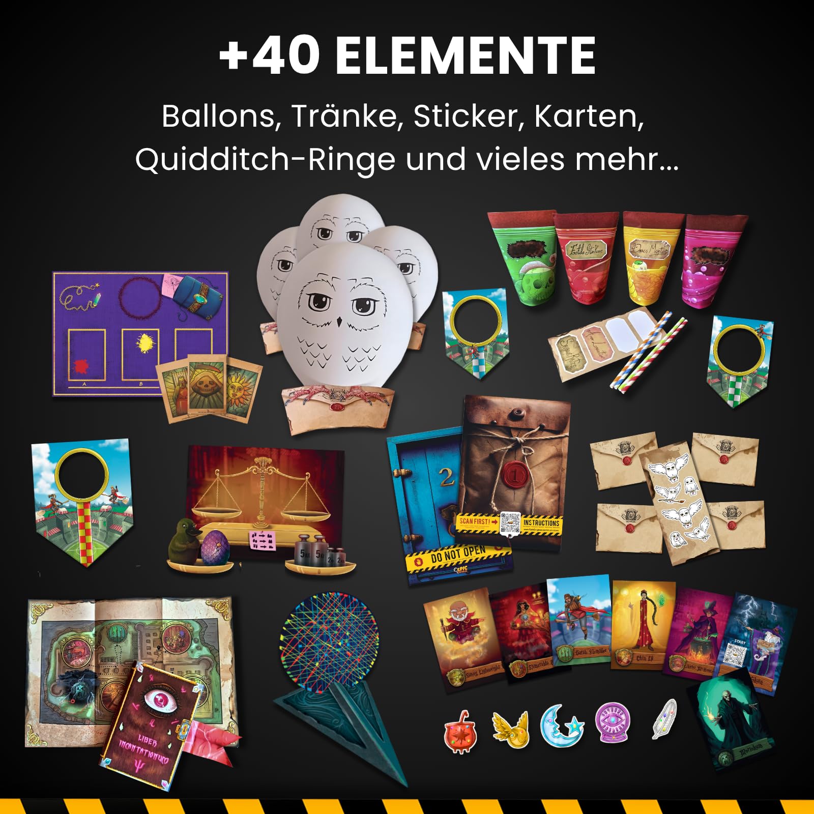 Escape-Room-Spiel für Kinder | 5 bis 12 Jahre Harry-Potter-Spiel | Harry-Potter-Geschenk & Partydekoration für Geburtstage | Familienspiel zum Exit | 5 rätselhafte Räume | (1 bis 5 Spieler) 6