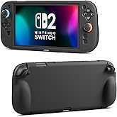 GLDRAM Clear Case for Nintendo Switch 2, Comfort Soft TPU Protective Cover, Scratch & Shock Protect Skin Shell with Ergonomic Grip