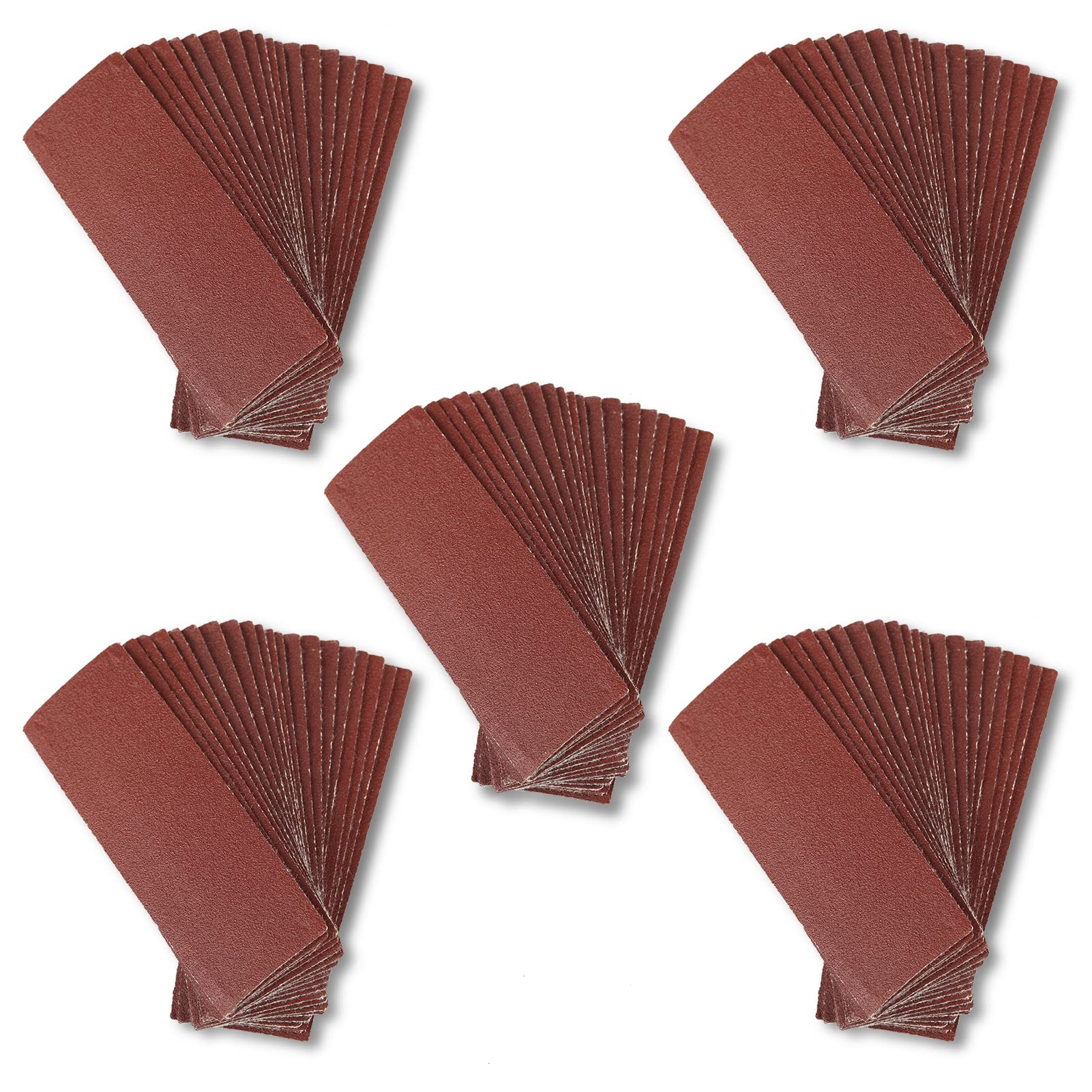 SPEEDWOX 100 PCS Micro Detail Sander 3.5 x 1.2 Inch Micro Sander Grit 180 Hook & Loop Aluminum Oxide Sandpaper Detail Sander Refill Detail Sander Sandpaper for Crafts And Woodworking