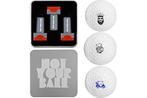 ZEETY Golf Ball Stamp Box Set - 3 Pack Self-Inking Golf Ball Stamper & Marker for Personalized Golf Ball Identification - Premium Golf Gifts & Accessories for Men Women Golfers