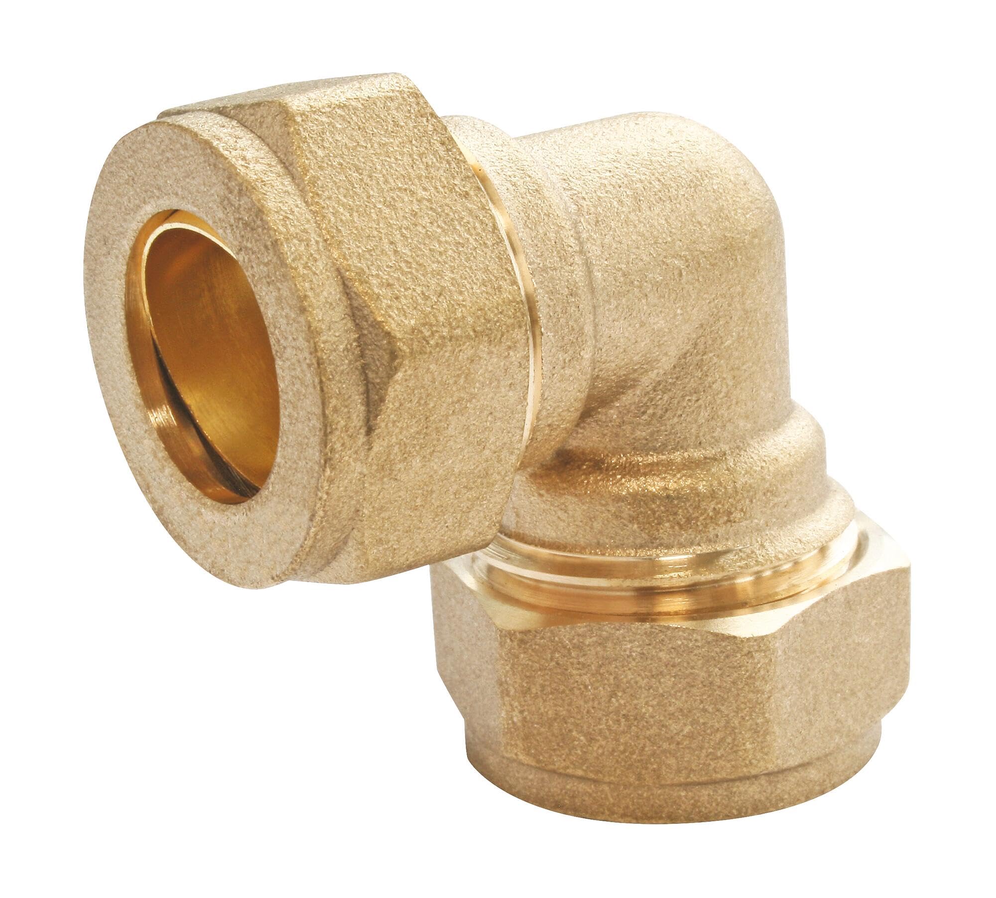 SOMATHERM FOR YOU //47-10 Elbow Equal Diameter 10 Angle 90° to Compression Brass for Copper Pipe Ø10, Gray