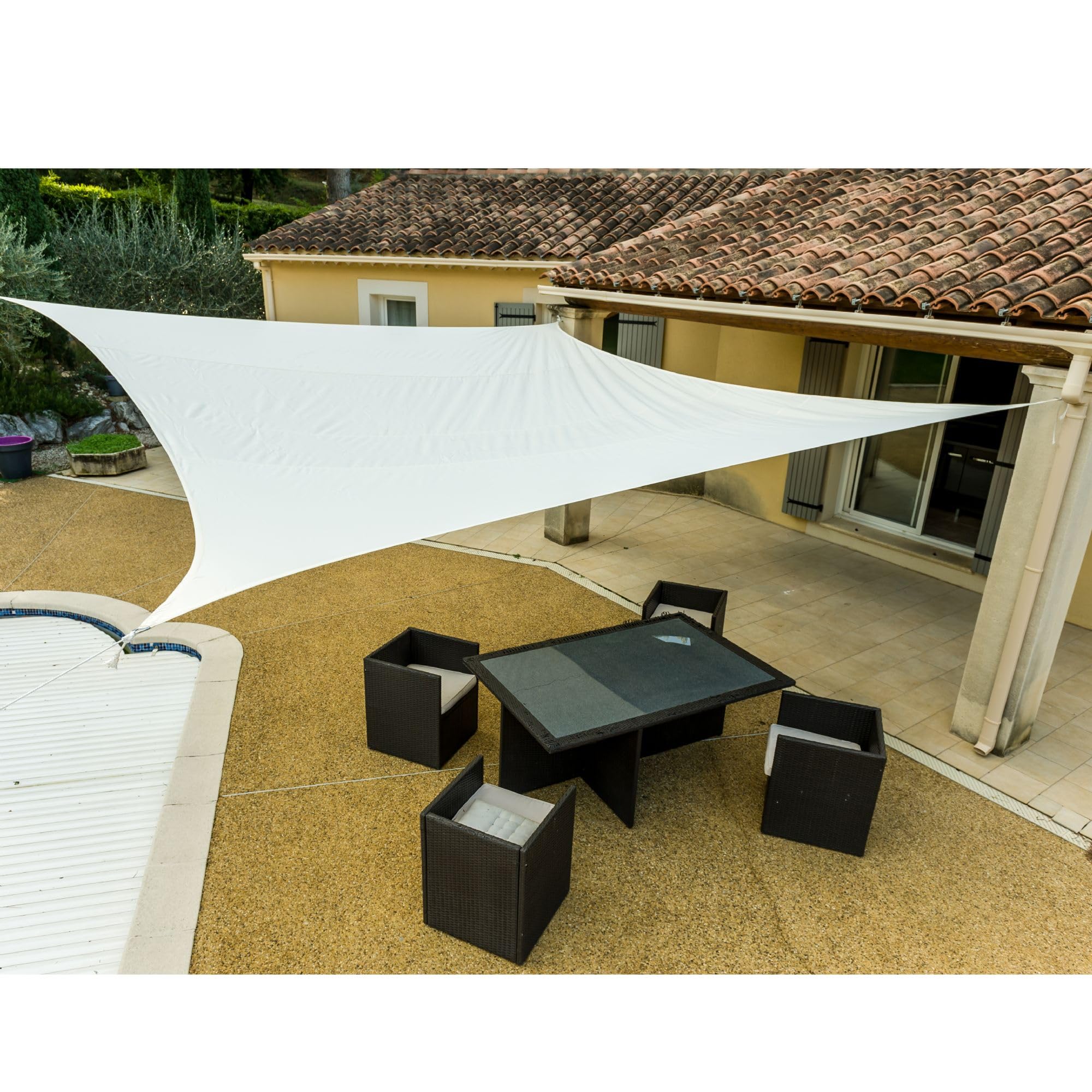 WERKA PRO Sun Shade Sail Cream 3.6 x 3.6 m