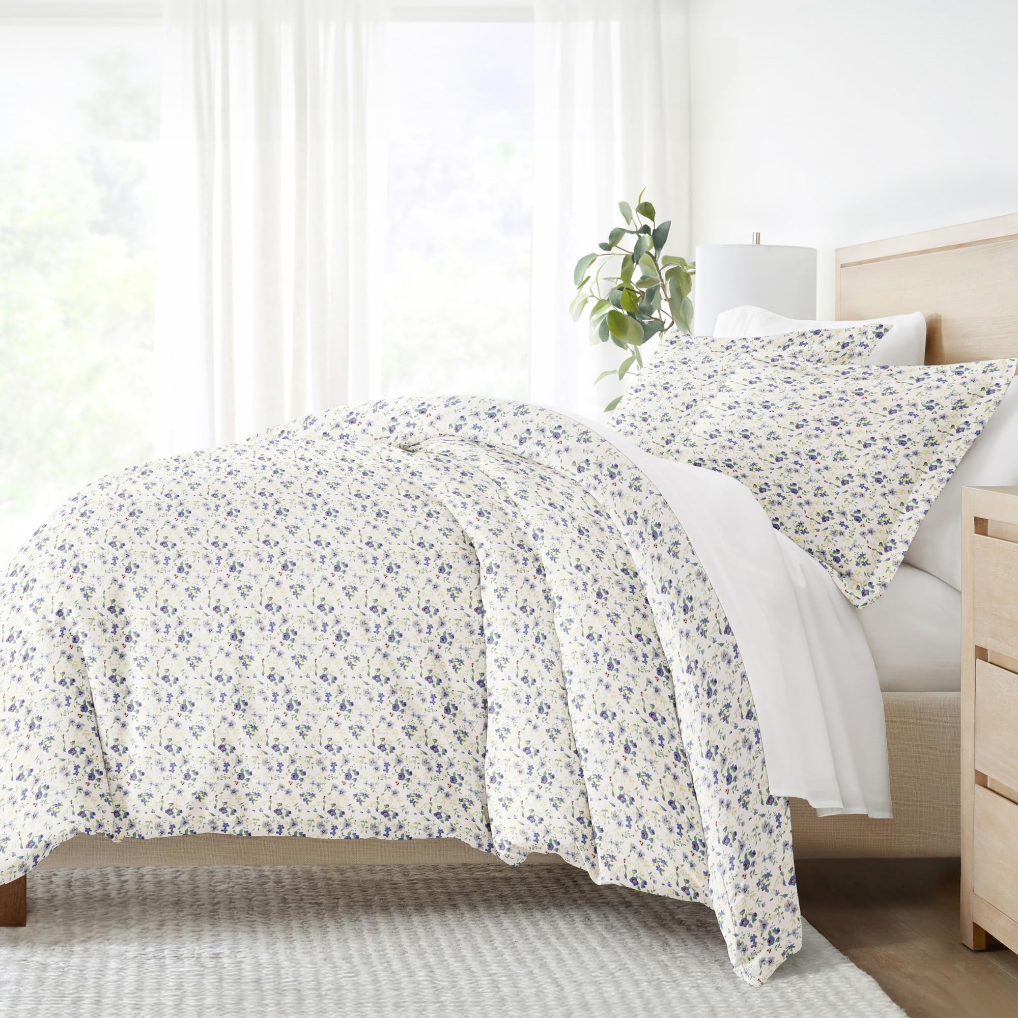 Linen Market Twin Duvet Cover (Light Blue) - Experience Hotel-Like Comfort with Unparalleled Softness, Exquisite Prints & Solid Colors for a Dreamy Bedroom – Duvet Cover Twin Set with 1 Pillow Sham