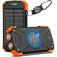 BLAVOR Solar Power Bank 10,000mAh Portable Wireless Charger for Cell Phones | 20W USB-C battery pack, battery bank, IPX5 wate