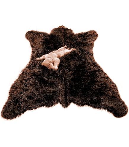 Huge Black Fur Rug