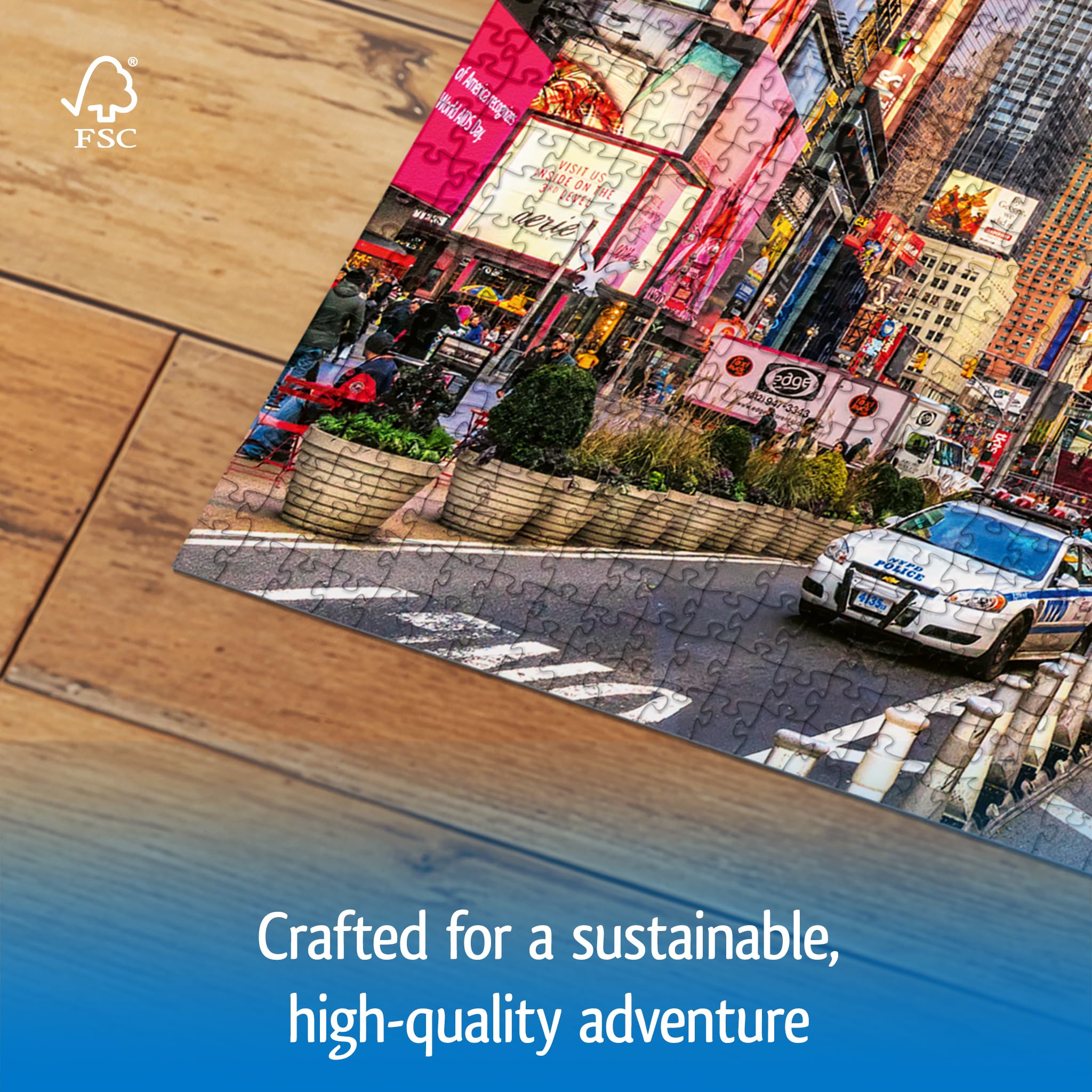 Wonder Forge Times Square New York 1000 Piece Jigsaw Puzzle for Adults | Unique, Perfectly-Fitting Pieces | Fun, Vibrant Imagery | Amazon Exclusive