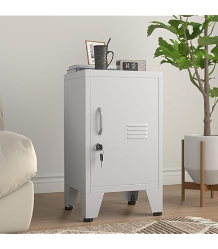 46"H Black Metal Locker Set Of 2,Small Locking Cabinet With 1 Door - View #8