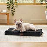 Bedsure Medium Dog Bed Washable Orthopedic Pillow 76x51x7.6cm Black view 6