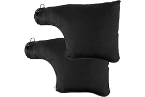 NEMTMCUA Black Dust Collection Bag with Zipper Premium Sawdust Collecting Cloth Bag for Miter Saw, Tank Belt Sander, Edge Pla