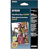 Epson S400034 Value Photo Paper Glossy 4 X 6, 100 Sheets Ink