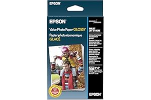Epson Value Photo Paper Glossy, 4"x6", 100 Sheets (S400034)