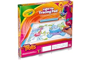 Crayola Trolls Light Up Tracing Pad, Tracing Light Box for Kids, Sketching & Drawing Kit, Trolls Toys for Girls & Boys, Ages 6+