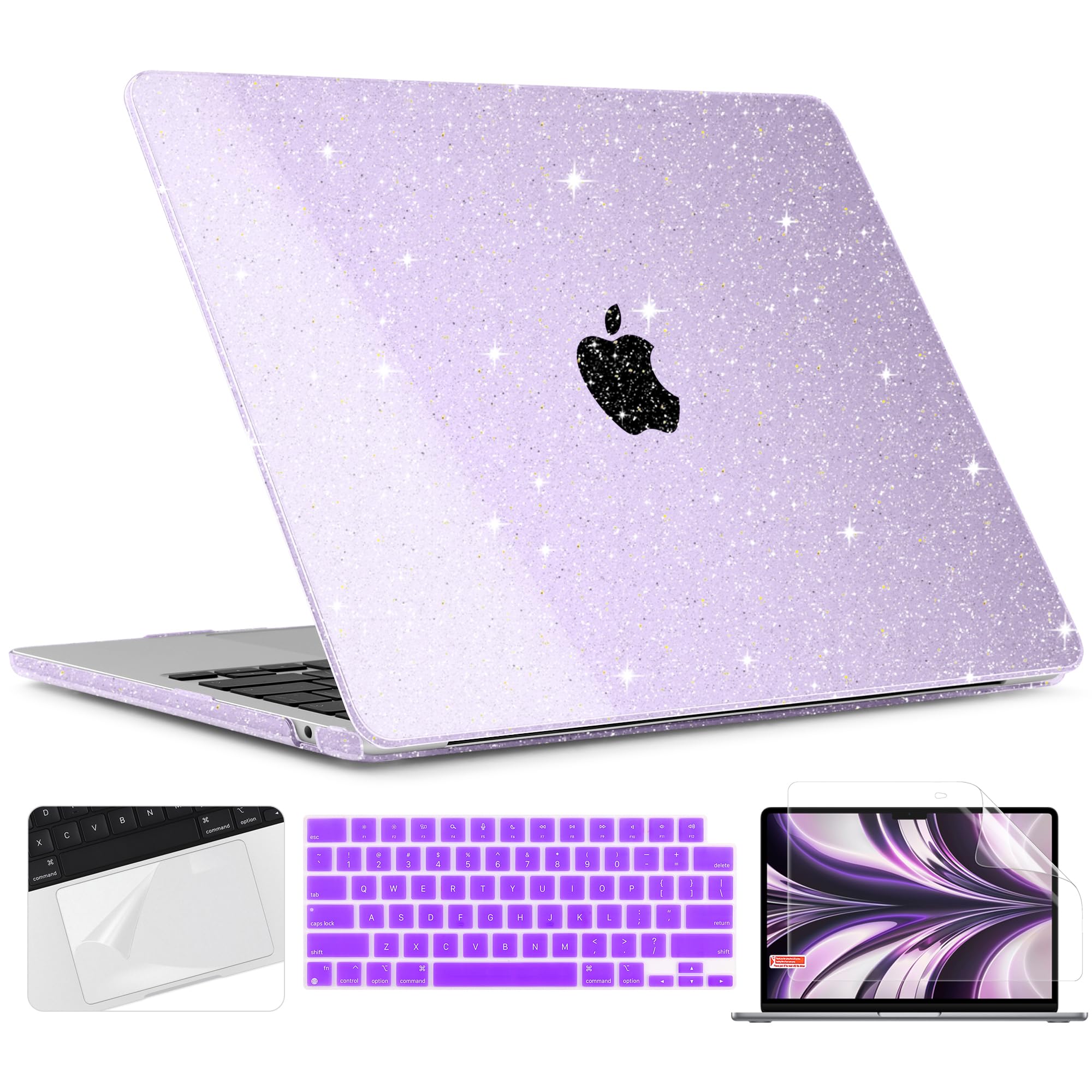 TWOLSKOO for M3 MacBook Air 13.6 Inch Case 2022