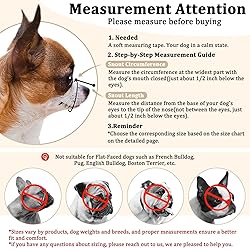 Mayerzon Short Snout Dog Muzzle, Small Muzzle for