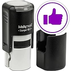 MaxMark Round Self Inking Emoji Stamp - Like