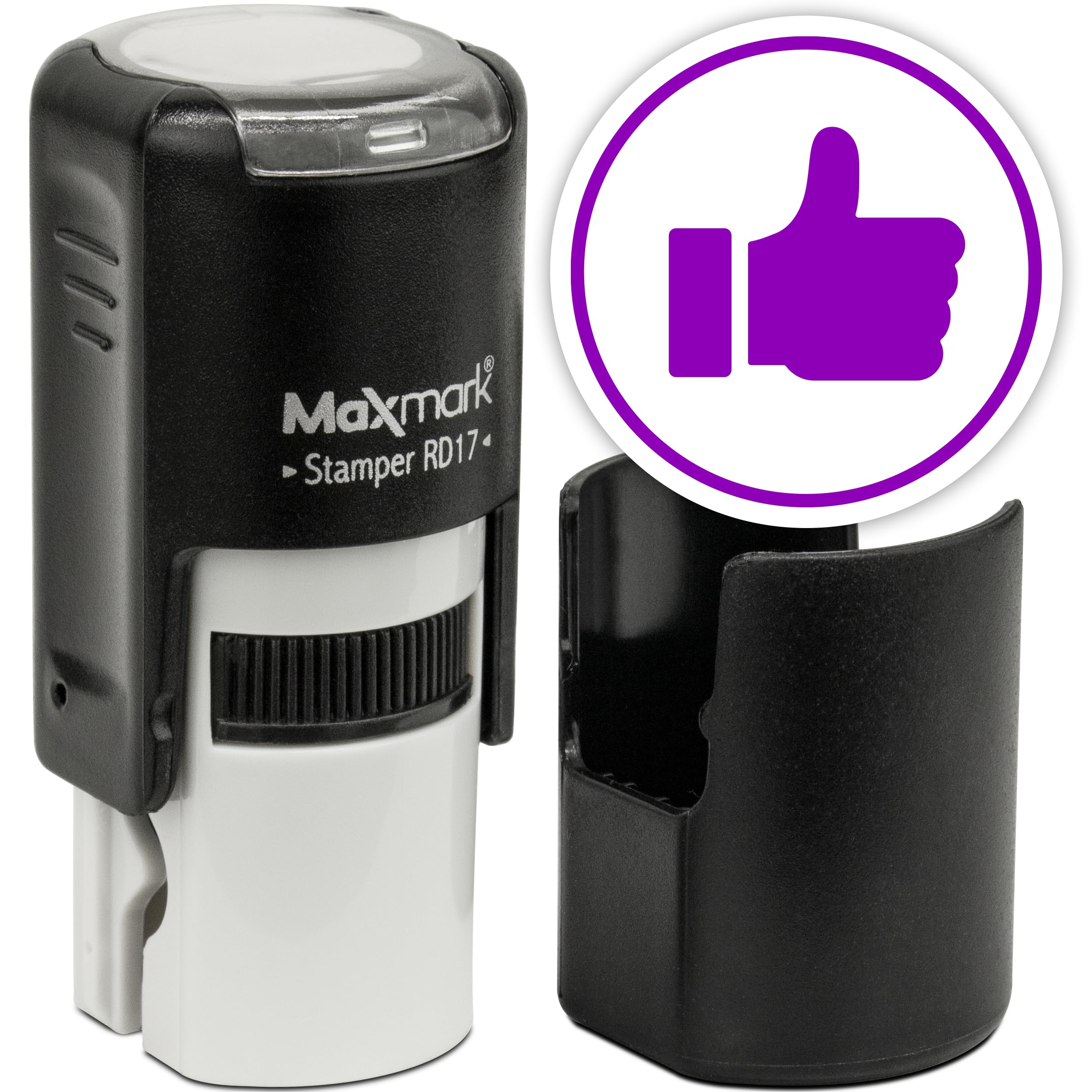 MaxMark Round Self Inking Emoji Stamp - Like