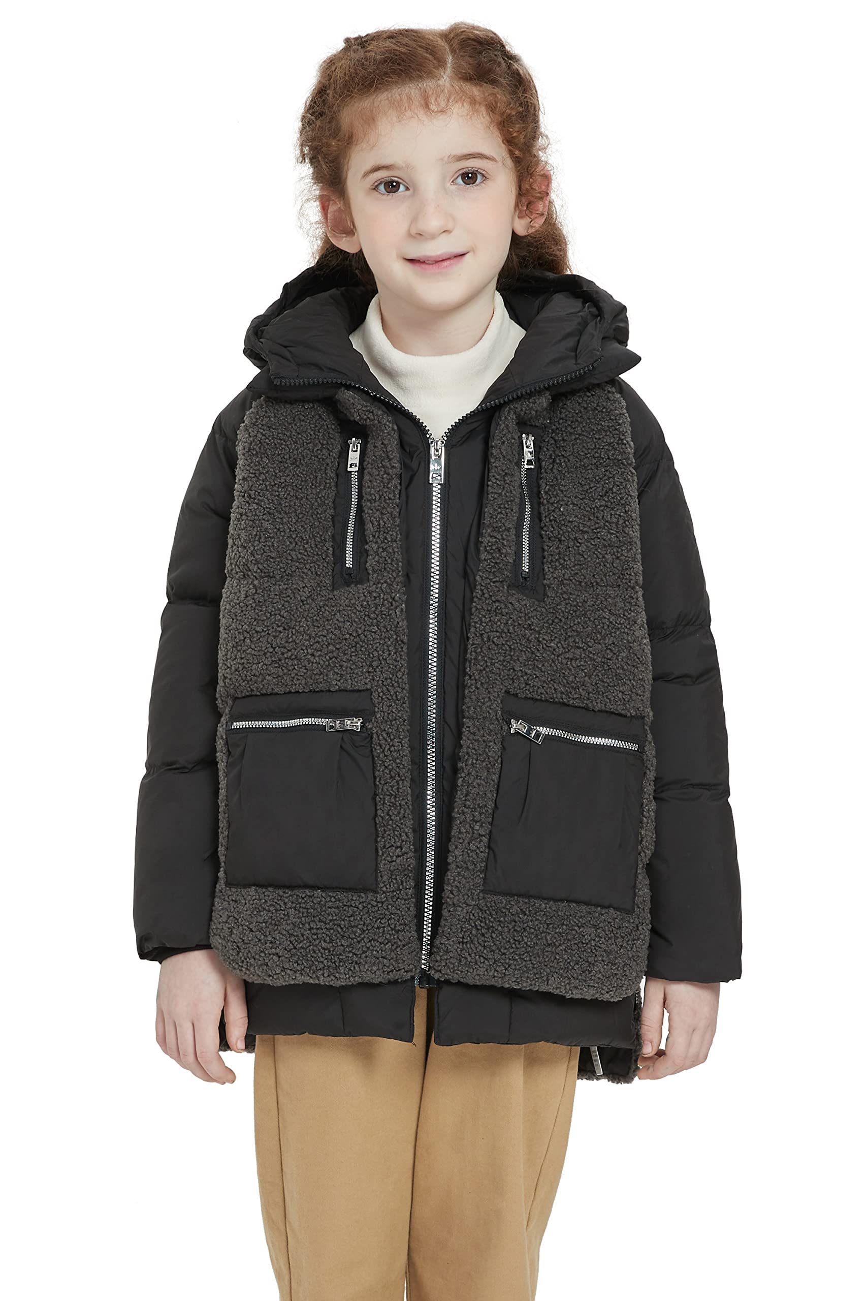 Orolay Boy's and Girls Fleece Down Coat Boy's