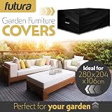 Futura Premium Rectangular Garden Furniture Cover 280x204x106cm 600D view 3