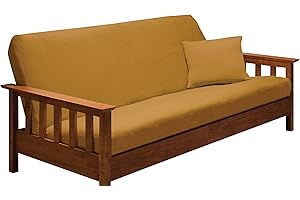 Madison Stretch Jersey Futon Slipcover, Yellow