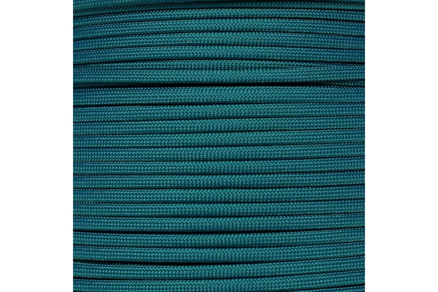 Paracord Planet 50 Foot Hanks of 550 Type III 7 Strand Paracord (Teal 50 Feet)