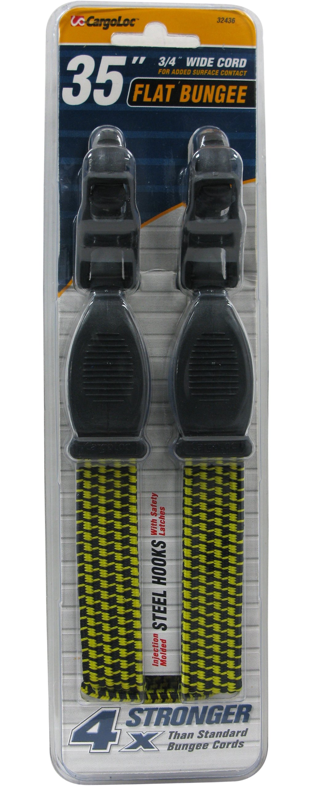 CargoLoc 32436 Flat Bungee with Molded Steel Hooks
