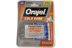 VICONOR Orajel Touch Free Applicators For Cold Sore 0.08 oz. x 4 ea (Value Pack of 1)F