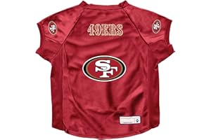 Littlearth NFL San Francisco 49ers Stretch Pet Jersey, Team Color, Big Dog