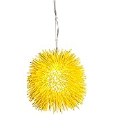 Varaluz Urchin 1-Light Mini Pendant - Un-Mellow Yellow Finish