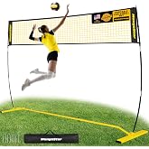 MangoStar Volleyball Net, 12ft/20ft Portable Volleyball Net for Backyard | Adjustable Height, Freestanding Volleyball Net with Carry Bag for Indoor&amp;Outdoor, Professional Net for Hitting&amp;Serving