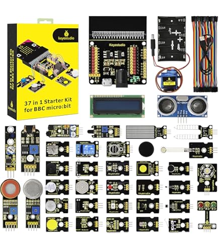 Keyestudio Microb V2 Starter K Completo Per BBC Micro B K Con 48 Progetti Tutorial Makecode Programmazione Elettronica Fai-da-te - Foto 8
