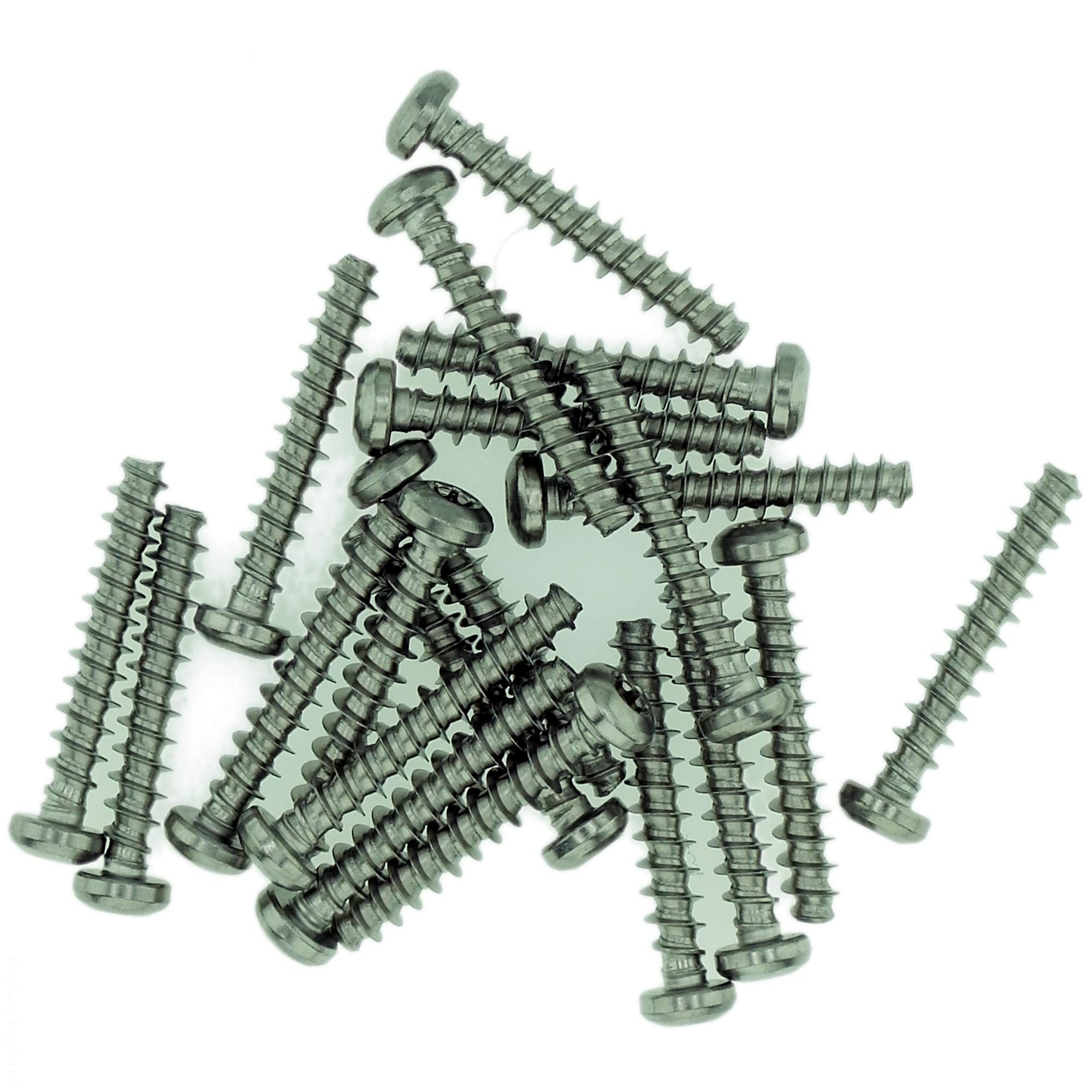 D3.5 (3.5mm x 8mm) TX Pan Screws for Plastic - Stainless Steel (A2) (Pack of 20) — image 1