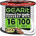16AWG Speaker Wire, GearIT Pro Series 16 Gauge Speaker Wire Cable (100 Feet / 30.48 Meters) Great Use for Home Theater Speake