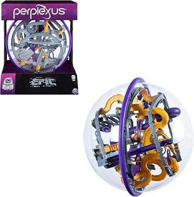 PERPLEXUS - PERPLEXUS EPIC - Labyrinthe Parcours 3D Epic avec 125 Défis - Jeu d'Action et de Réflexe - Labyrinthe 3D - Casse tete enfant - Jouet Enfant 10 Ans et +