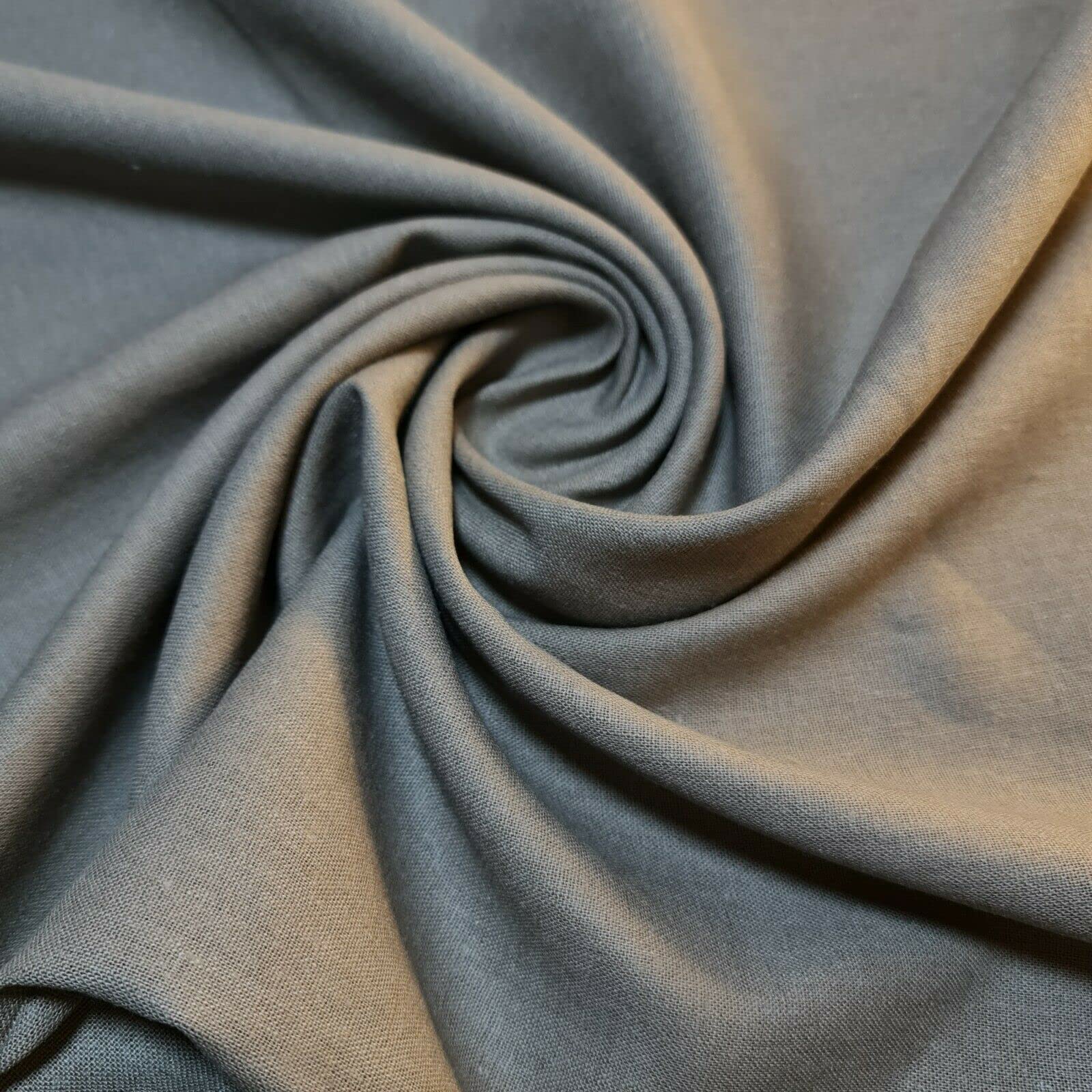 100% Egyptian Linen Premium Fabric – 58" / 150 cm Wide – Soft & Breathable Dressmaking, Crafts, and Sewing Material – Pre-Cut 1 Meter Length (1 Meter, Taupe)