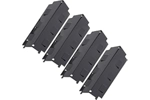 CHAR-BROIL Charbroil 15.5" L x 5.2" W x 2.4" H Non-Adjustable Porcelain 4-Pack of Heat Tents in Black - 1148815W06