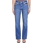 Royalty for Me Womens Women’s Mid-Rise Studded Cross Flap Pocket Boot Cut Jean