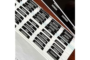 THINKOR Spanish Laminated Bible Tabs, pestañas para biblia en español, Reposition Large Print Stickers, Easy to Read and Apply Bible Tabs for Women and Man (Black)