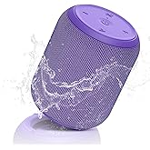 NOTABRICK Bluetooth Speakers,Portable Wireless Speaker with 15W Stereo Sound, IPX6 Waterproof Shower Speaker, Dual Pairs, Portable Speaker for Party Beach Camping