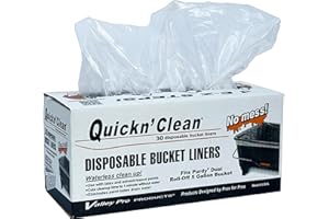 VALLEY PRO PRODUCTS Quickn'Clean disposable paint bucket liners 30-Pack. Custom fits Purdy® Dual Roll Off paint bucket. EZ Tear Perforated Roll. DOES NOT FIT Wooster Wide Boy 5 Gallon Paint Bucket.