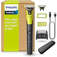 Philips OneBlade 360 with Connectivity Hybrid Face + Body, Electric Shaver, Beard Trimmer and Body Groomer, 360 Blade Tech, 1